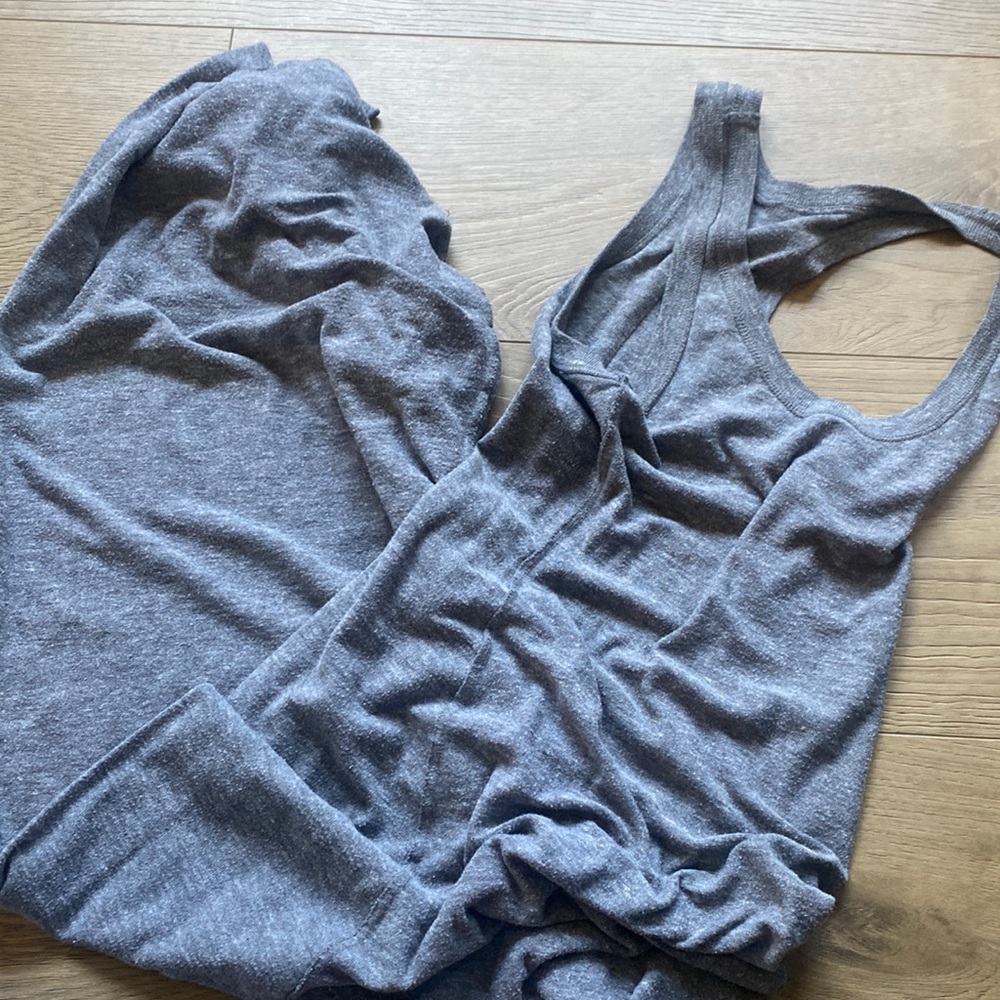 Simple grey maxi dress